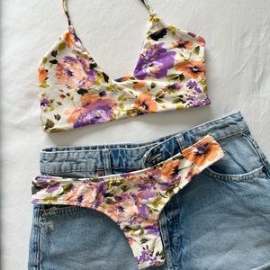 Midori Bikinis peony “Croatia” and “Whale Tail” bikini